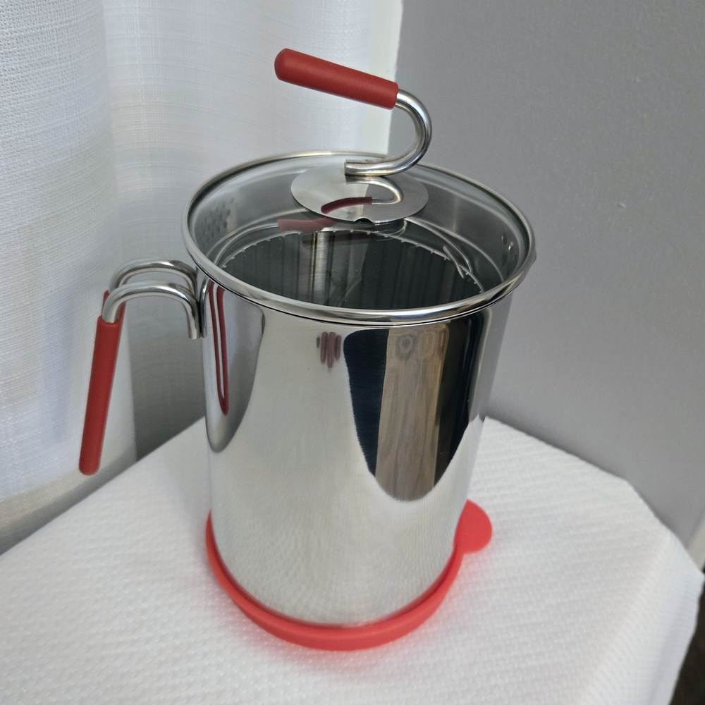Kuhn Rikon 12 Cup 4th Burner Pot W Basket Silicone Lid Stainless Steel Steamer - Picture 6 of 8